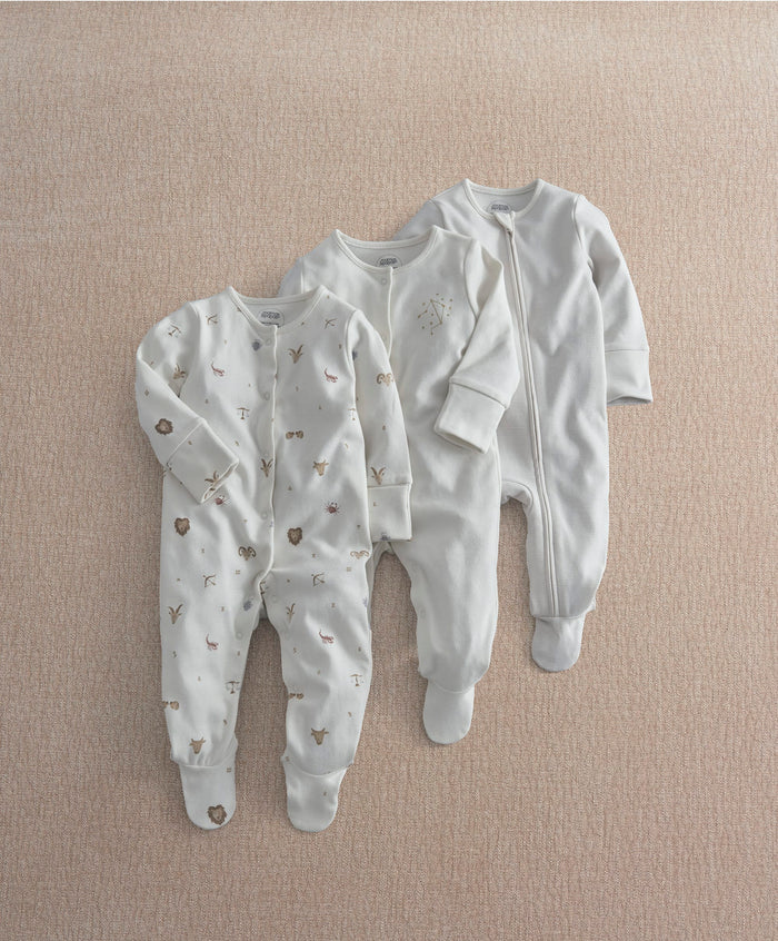 Mamas & Papas Horoscope Sleepsuits (Pack of 3)