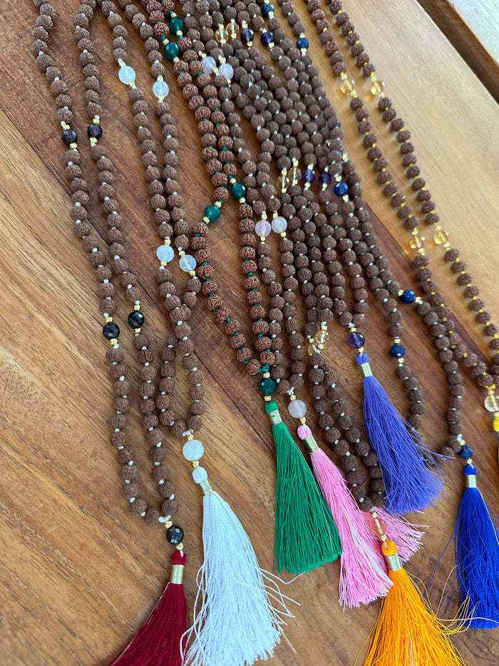 Kriya Mala with Indonesian Rudraksha