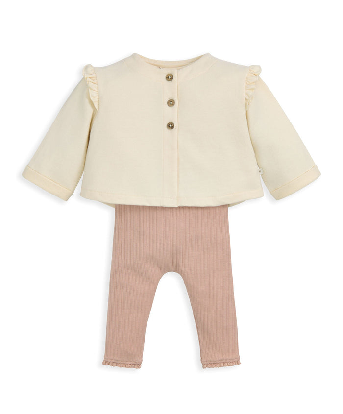Mamas & Papas Outfits & Sets Jersey Jacket, Leggings & Daisy Bodysuit