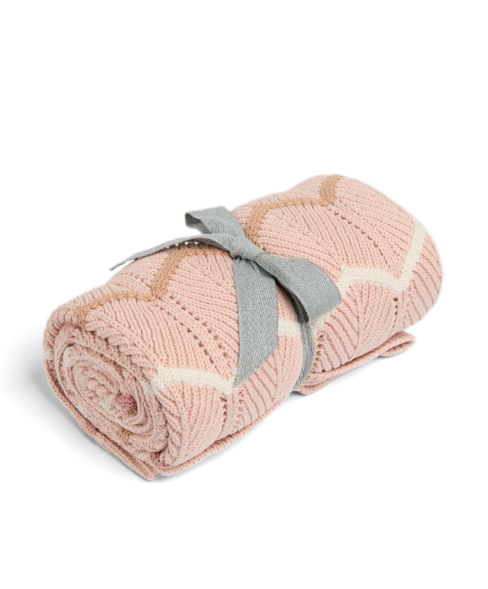Mamas & Papas Blankets Knitted Blanket - Pink Wave