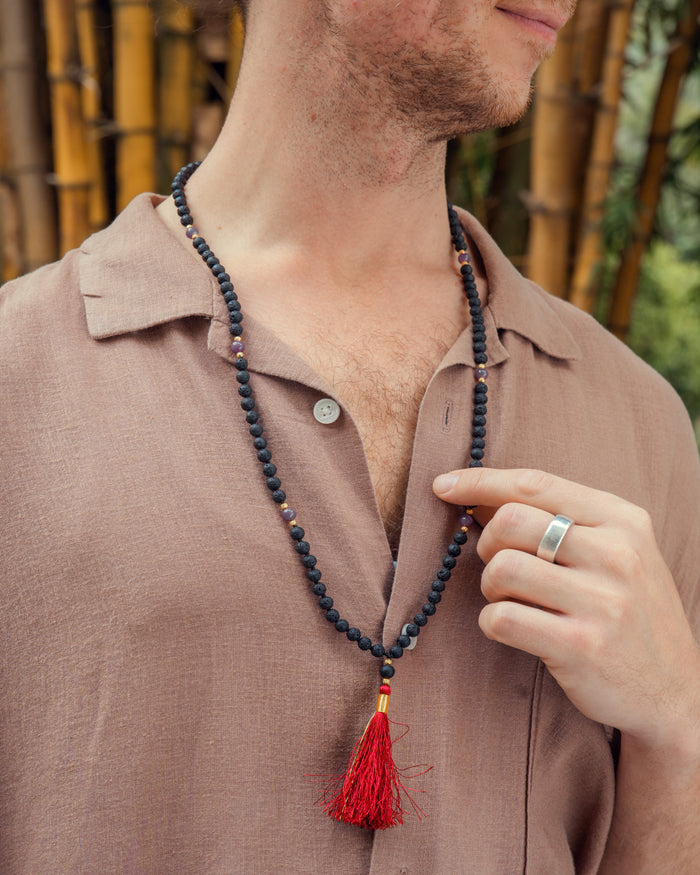 Kriya Mala with Indonesian Rudraksha