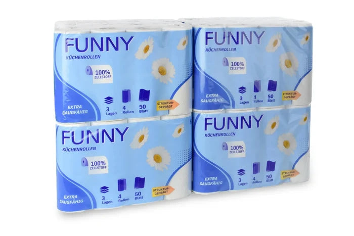 Küchenrolle, 3-lagig, hochweiß, 100% Zellstoff