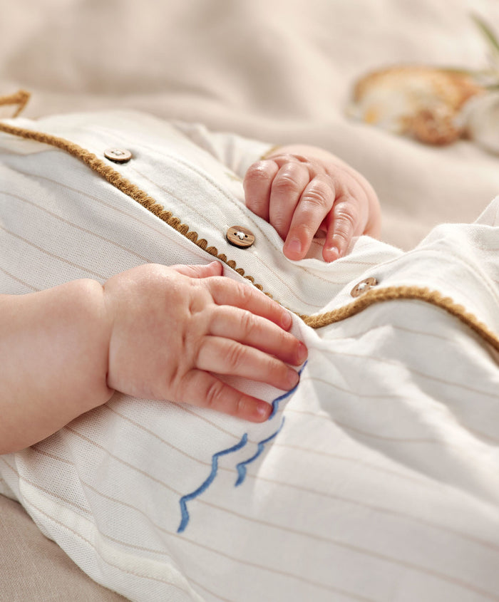 Mamas & Papas Rompers Linen Shirt Romper