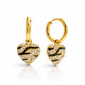 Love Charm Gold Plated Earrings