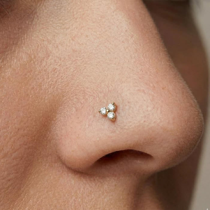 Lumi Trio Diamond Nose Pin