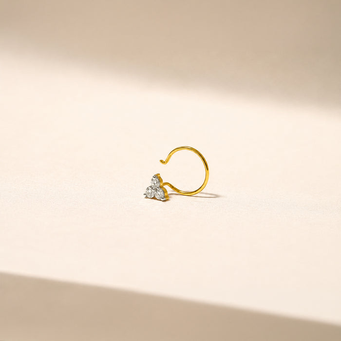 Lumi Trio Diamond Nose Pin