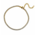 Luxe Crystal Glow Gold Plated Anklet