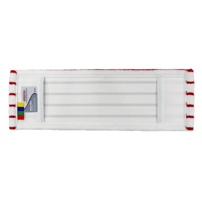 Mikrofasermopp Shark weiß/rot 40 cm