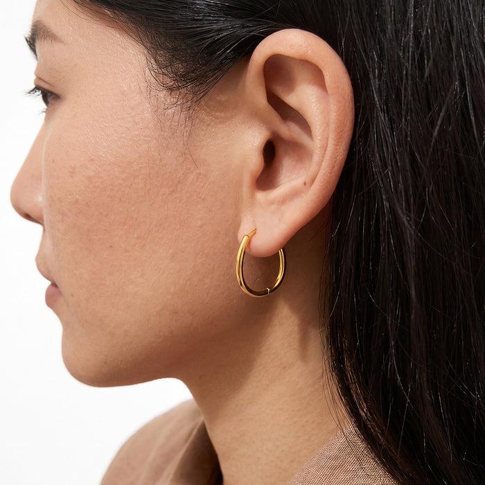 Minimalist Gold Plated Hoop