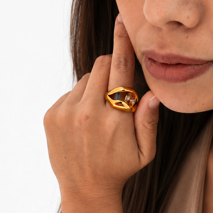 Mirage Gold Plated Ring