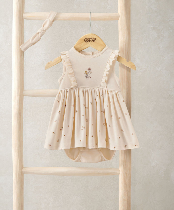 Mamas & Papas Outfits & Sets Mock Skirt Romper With Headband