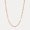 Nine Planets Rudrani with Silver Caps Necklace