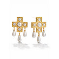 Pearl Radiance Gold Plated Earring