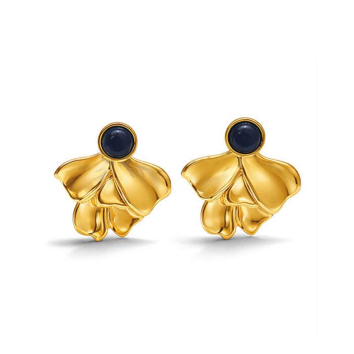 Petals Gold Plated Earring