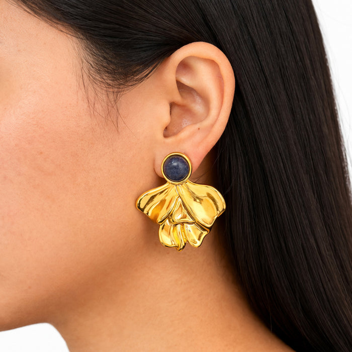 Petals Gold Plated Earring