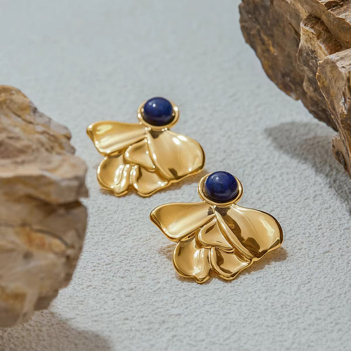 Petals Gold Plated Earring