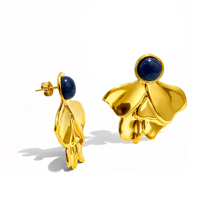 Petals Gold Plated Earring
