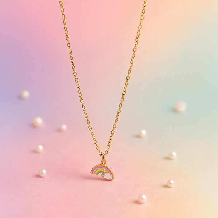 Rainbow Dreams Gold Plated Necklace