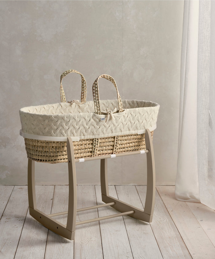 Mamas & Papas Rocking Moses Basket Stand - Mocha
