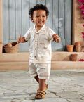 Mamas & Papas Outfits & Sets Sardine Linen Top & Shorts Set