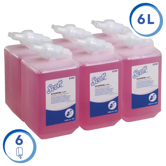 Scott Essential Schaumseife, leicht duftend, rosa