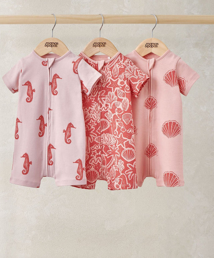 Mamas & Papas Rompers Seahorse Rompers (Pack of 3)