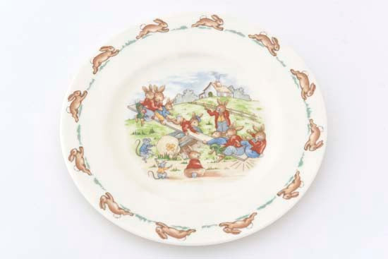 See Saw Bunnykins plate