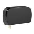 SemyTop Maxi Jumbo Toilettenpapierspender, für 2 Rollen, schwarz matt, für Rollen bis Ø 23 cm