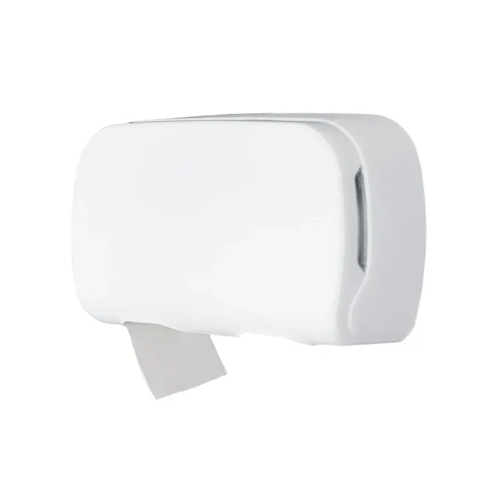 SemyTop Toilettenpapierspender, für 2 kernlose Rollen Toilettenpapier, schwarz matt