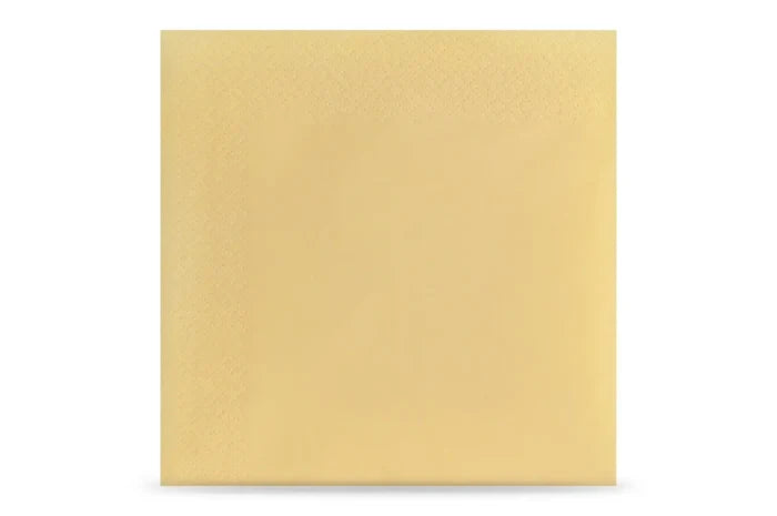 Servietten 33 x 33 cm in Creme, 3-lagig, 1/8-Buchfalz