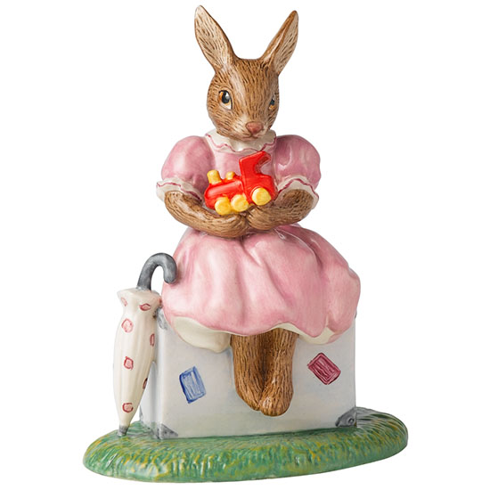 Sitting on a Suitcase Bunnykin