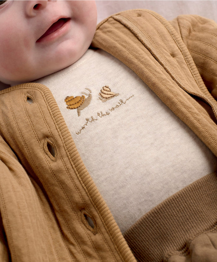 Mamas & Papas Outfits & Sets Snail Quilted Jacket & Joggers Set