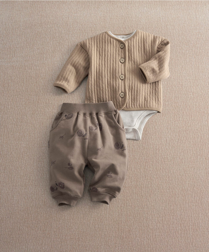 Mamas & Papas Outfits & Sets Snail Quilted Jacket & Joggers Set