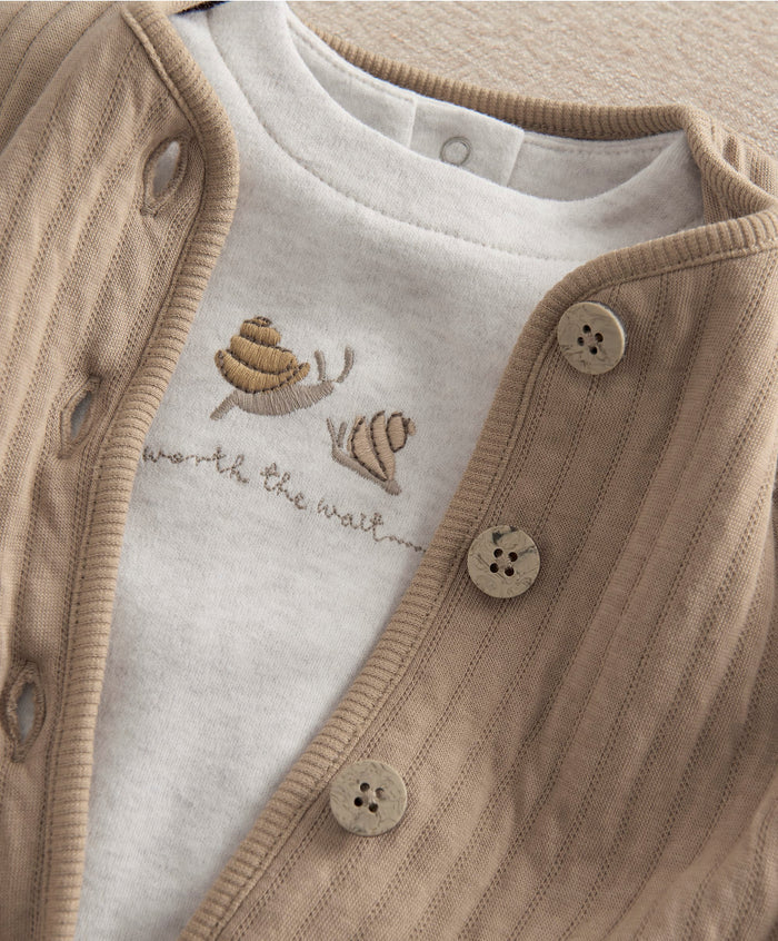 Mamas & Papas Outfits & Sets Snail Quilted Jacket & Joggers Set