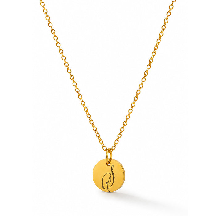 Sorele Engraved Gold Plated Pendant