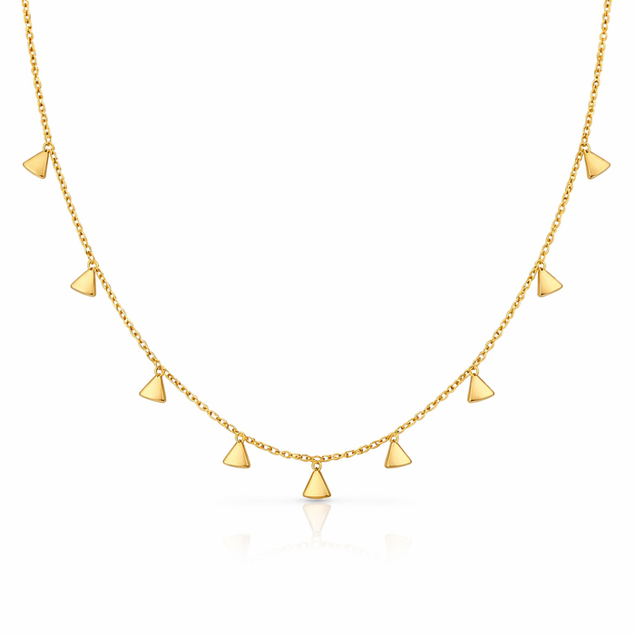 Stellar Kiss Gold Plated Necklace