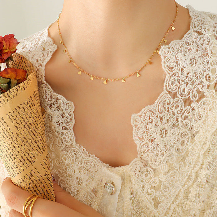 Stellar Kiss Gold Plated Necklace