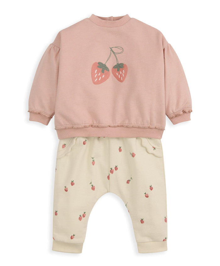 Mamas & Papas Outfits & Sets Strawberry Top & Joggers Outfit Set