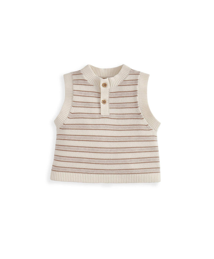 Mamas & Papas Outfits & Sets Stripe Knitted Top & Shorts