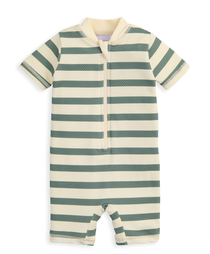 Mamas & Papas Swimwear Stripe Short Sleeve Rashsuit
