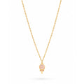 Sweet Swirl Lollipop Gold Plated Necklace