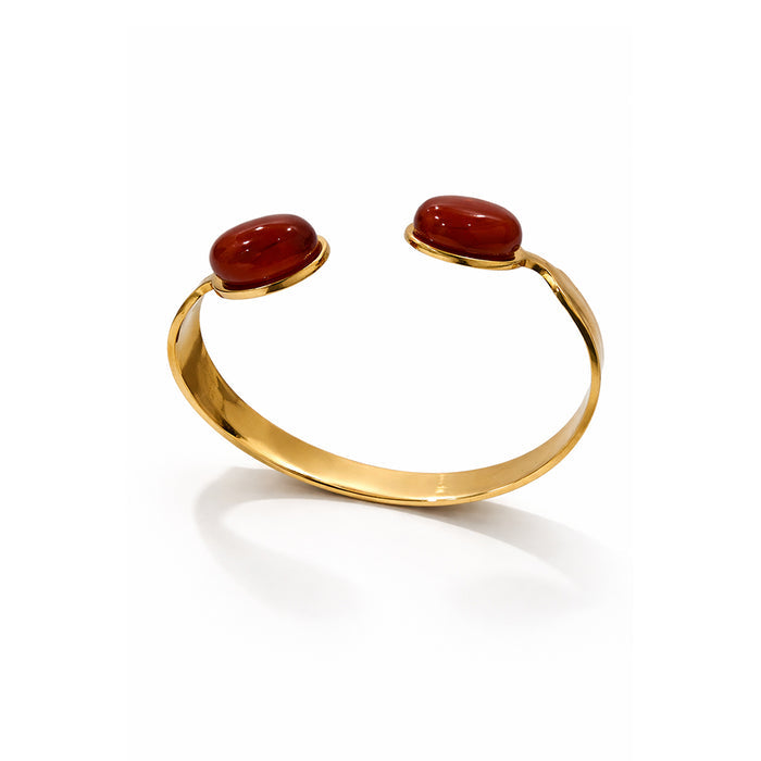 Velvet Ember Gold Plated Bangle
