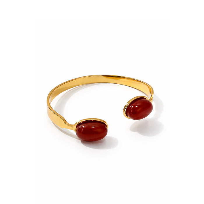 Velvet Ember Gold Plated Bangle