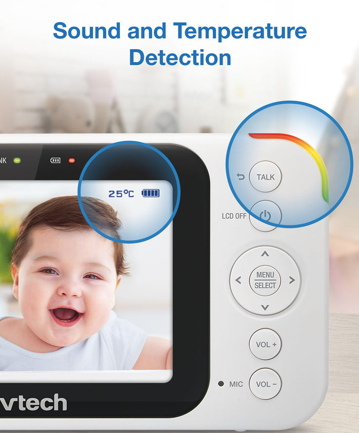 VTech Baby Monitors VTech RM4761 5inch Smart Wi-Fi 1080p Pan & Tilt Monitor - White