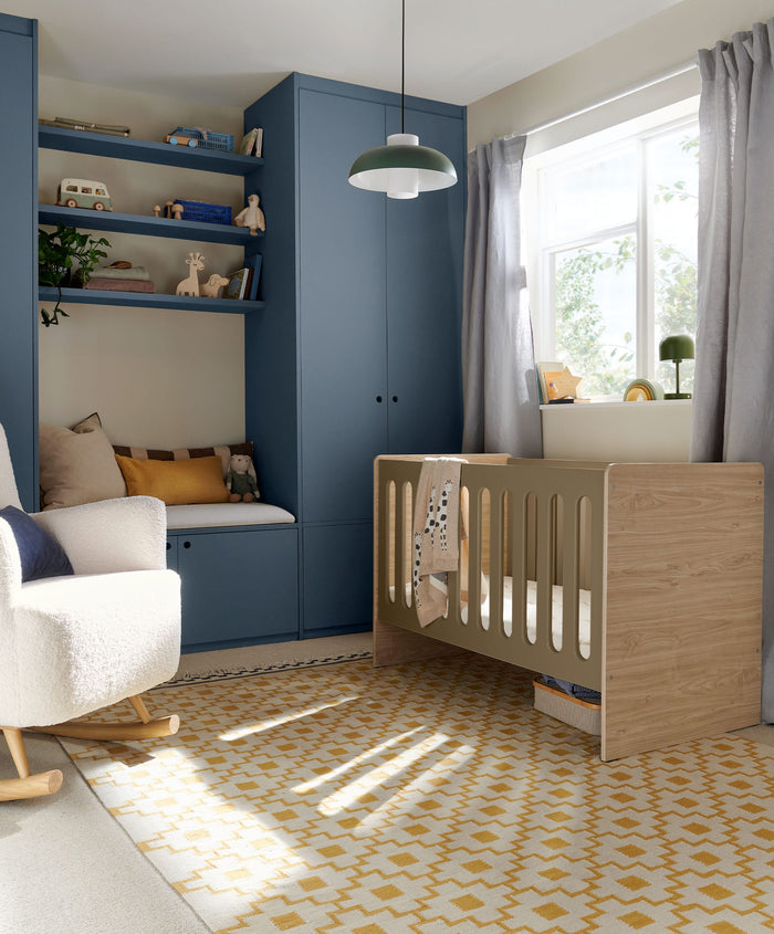 Mamas & Papas Cots Vyne Cot - Mocha/Oak
