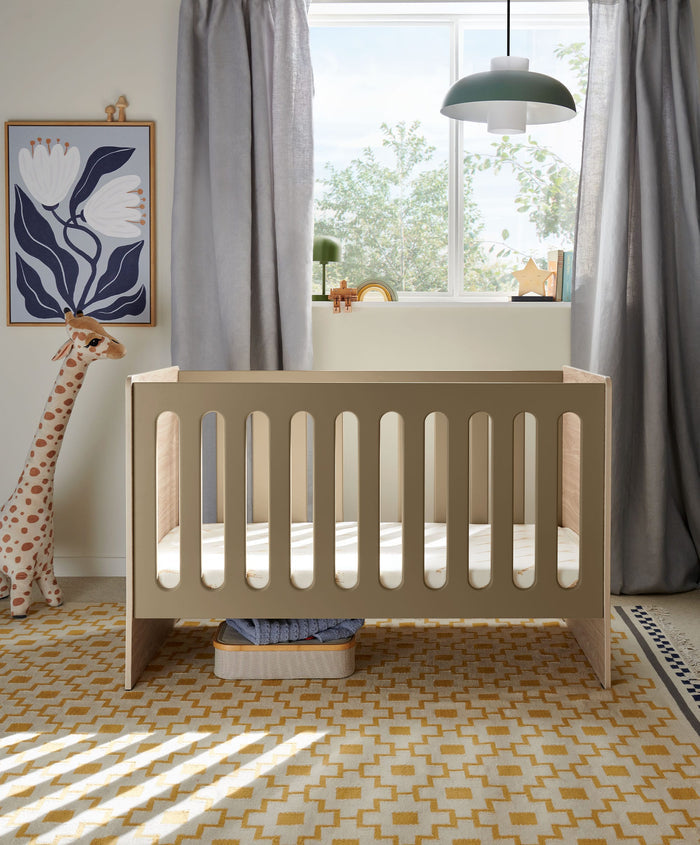 Mamas & Papas Cots Vyne Cot - Mocha/Oak