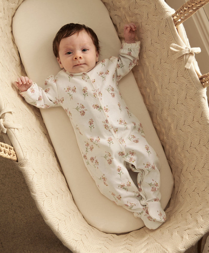 Mamas & Papas All-in-Ones & Bodysuits Watercolour Daisy Sleepsuit