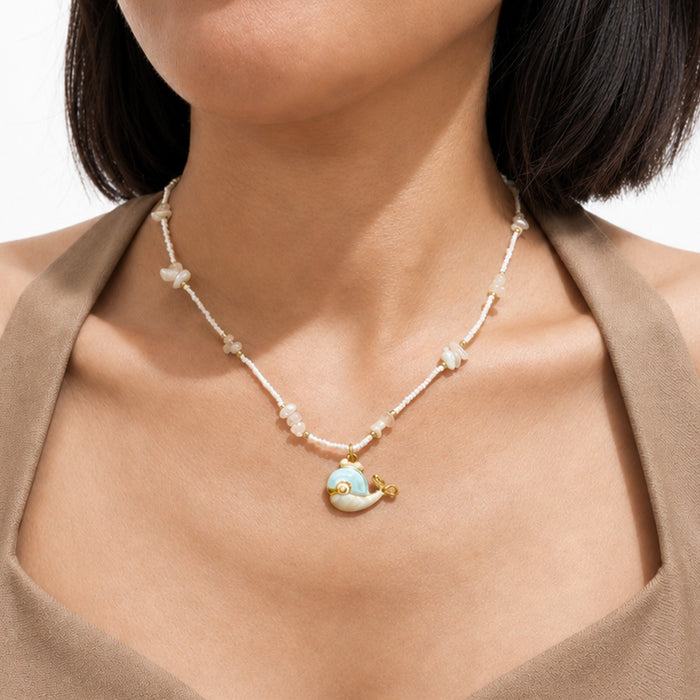 Whale Song Micro Pearl Necklace