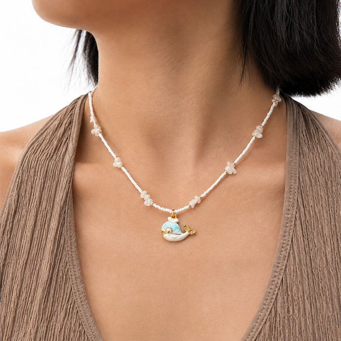 Whale Song Micro Pearl Necklace