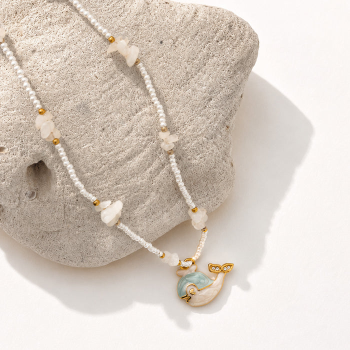 Whale Song Micro Pearl Necklace